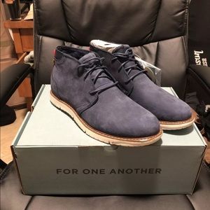 Chukka Boots Blue Suede Tom’s Size 10